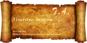 Tischler Andrea névjegykártya
